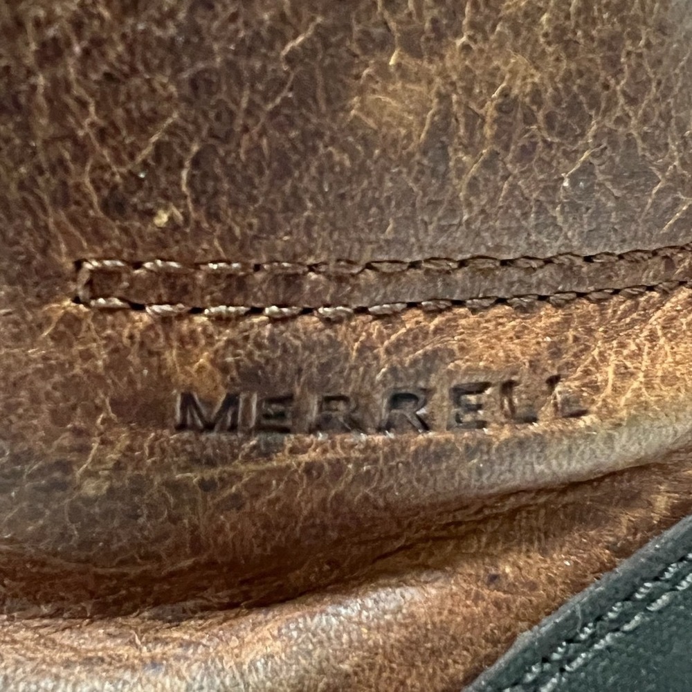 Merrell Oak Brown Leather Lace Up Ankle Boots Womens 9.5 J42460 M-Select Grip - Picture 4 of 10